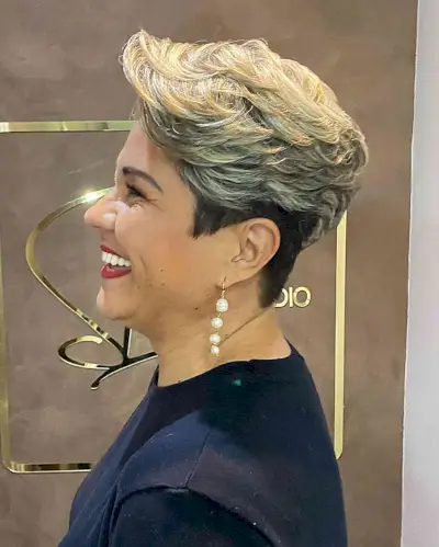 Feminine Short Feathered Haircut for girls with short hair