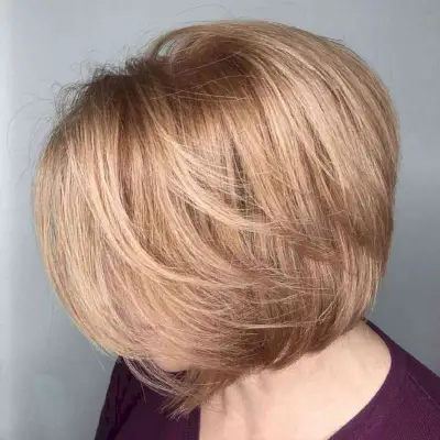 Feathered Bob with Wispy Layers