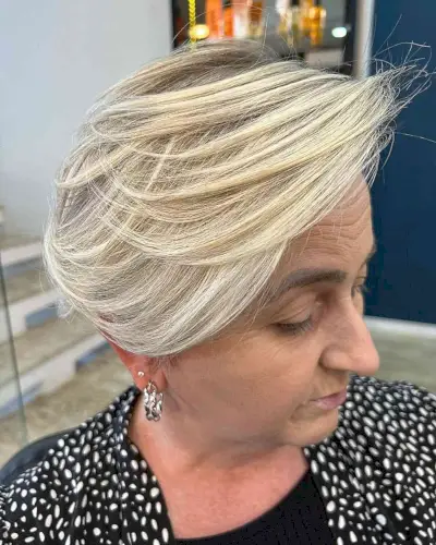 Visible Feathery Layers for older women
