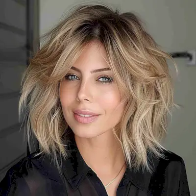 modern and shaggy short messy hair