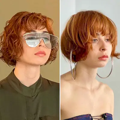 Layered Bob Cut with a Textured Fringe