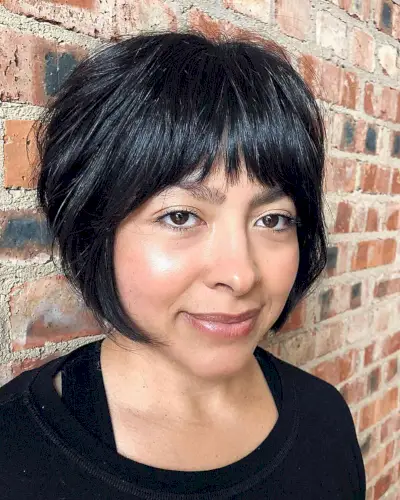 Straight Razor Cut French Bob with Face-Framing Layers