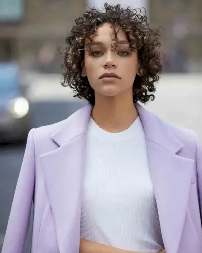 Cute Short Curls with See-Through Tendrils