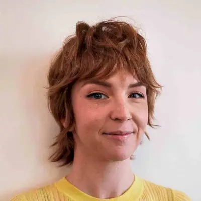 Long Mixie Shag Cut with Crown Layers for Short Hair