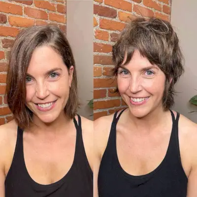 Mini Shullet Haircut with a Shaggy Fringe