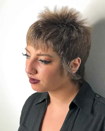 Low-Maintenance Short Pixie Mullet Style