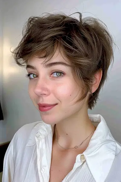Feminine Modern Mullet Pixie Combo