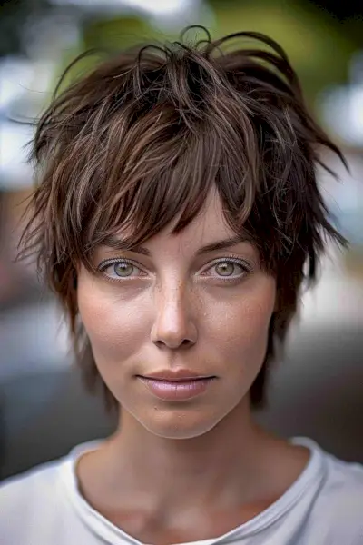 Edgy Pixie Cut Mullet with Fringe