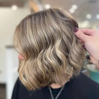 Low-Maintenance Short Cut with Balayage