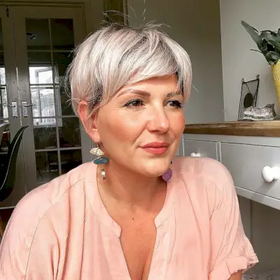 Stylish Low-Maintenance Pixie for Older Women