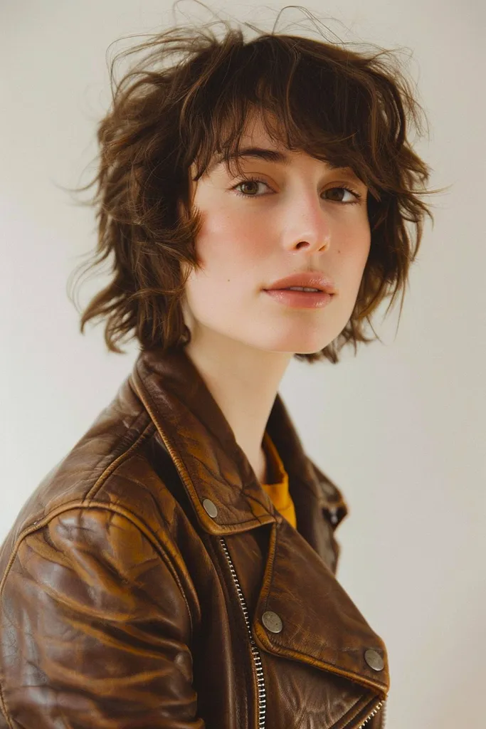 탱글크롭 숏울프컷' title=