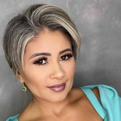 Cute Lixie Cut with Blonde Highlights