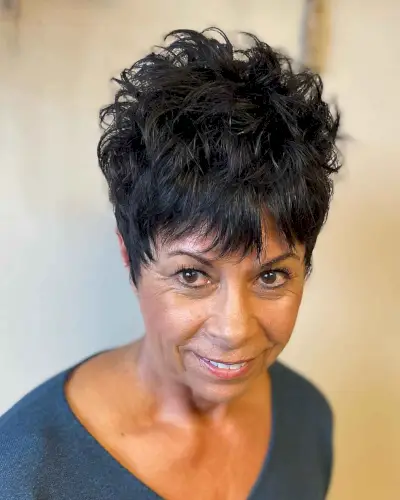 thick shaggy pixie cut