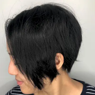 The Long Angled Pixie Bob for Thick Hair