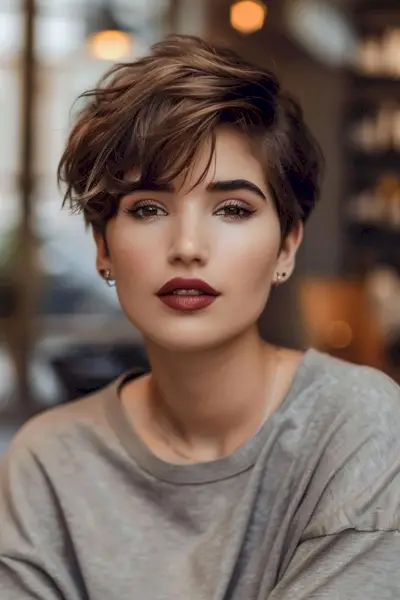 Layered Pixie for Feminine Women