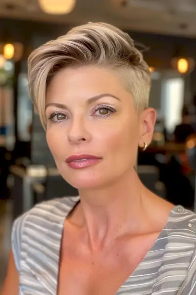 Undercut Pixie for Women Over 40