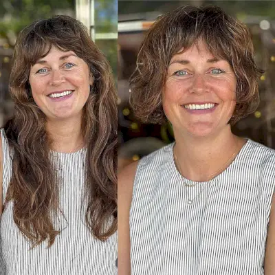 Short Big Tousled Bob for Thick Hair with brown balayage