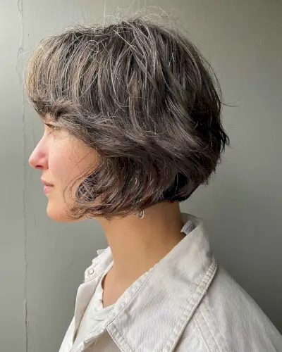 Very Short Bob for Thick Frizzy Hair