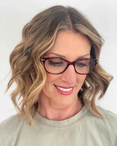 ombre beach waves and short hair