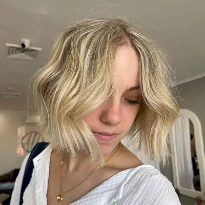 Messy Beach Waves Short Hair