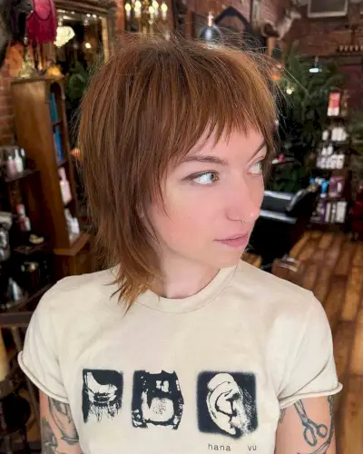 Charming Shaggy Wolf Cut for Short Hair