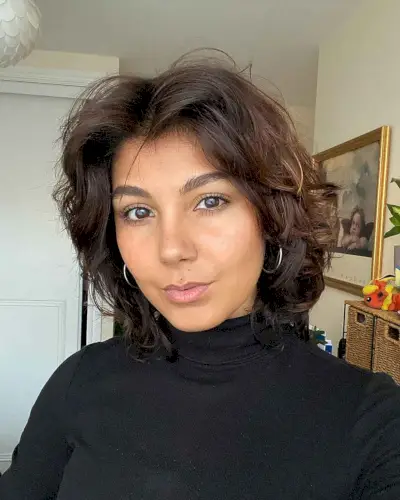 Center-Parted Wolf Cut with Shaggy Layers