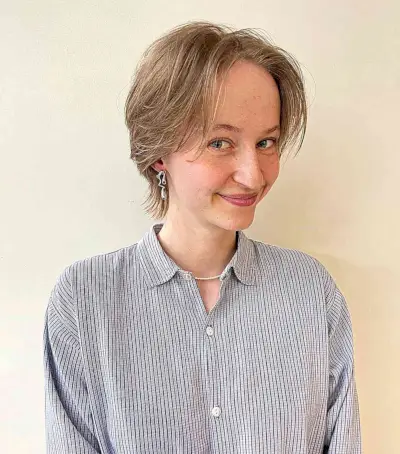 Short Layered Wolf Cut for Thin Hair