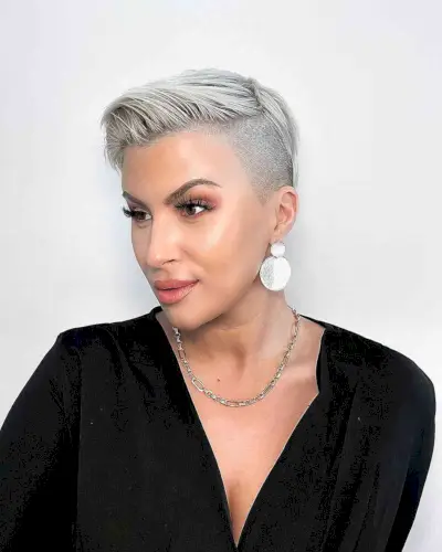 Sleek Undercut Pixie with a Shaved Side