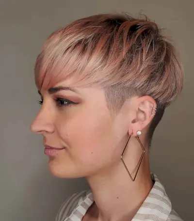 undercut pixie haircut with cute bangs