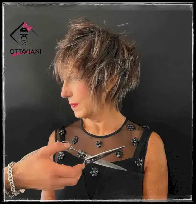 Extra Choppy Long Pixie Cut