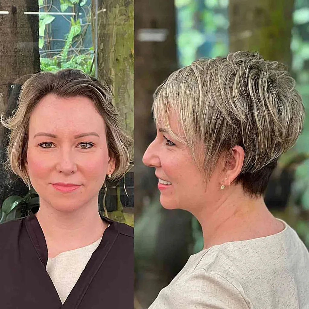 Cultivo corto de duendecillo entrecortado con raíces oscuras' title=