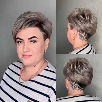 Undercut with edgy designs