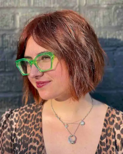 Jaw-Length Edgy Choppy Bob