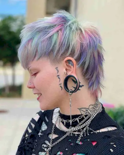 Edgy Rainbow Mohawk for Women