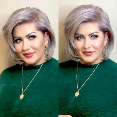 Deep Side Part and Blowout Style for Fine Hair and Chubby Faces