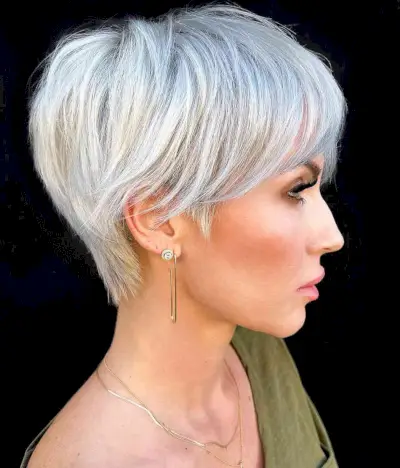 Platinum Blonde on Bixie Hair