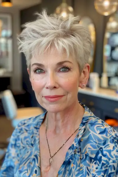 Shorter Spiky Pixie Cut for Thin Hair