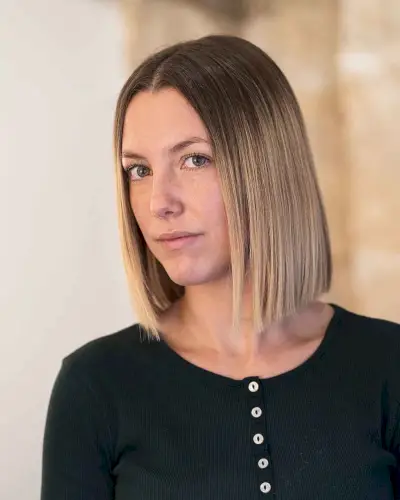 sharp, edgy, and sexy straight hair