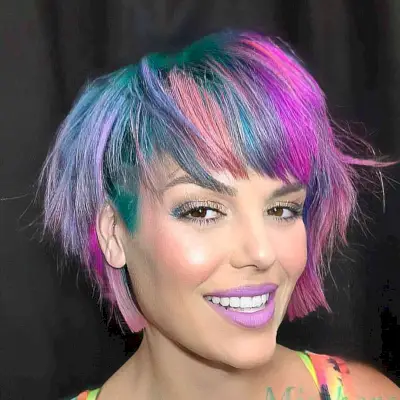 Unicorn Bob for Short Straight Hair for Edgy Women