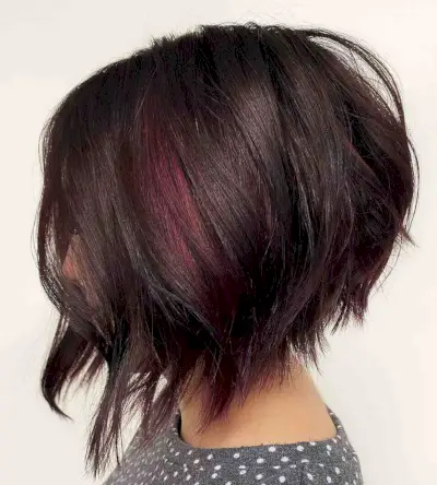 stacked a-line bob for short straight hair