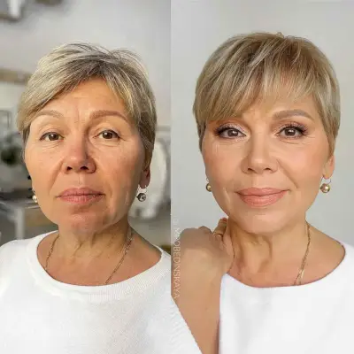 short straight pixie with straight bangs