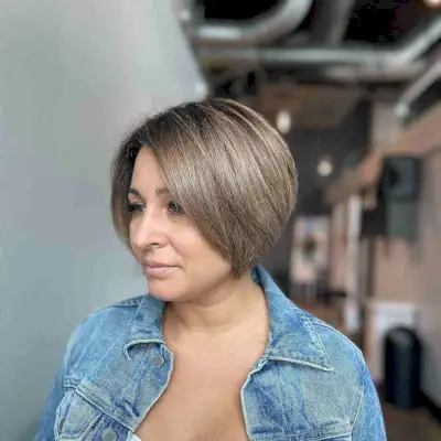 Graduated Bob with a Side Part