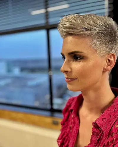 Short Brushed Up Pixie Style for Straight Hair