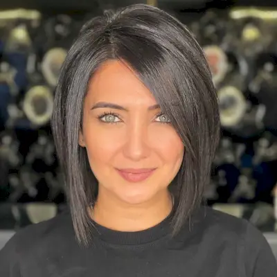 retro-inspired bob with volume