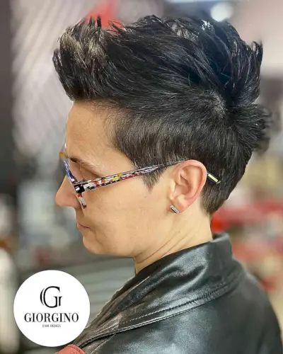 Voluminous Textured Pixie Spiky Quiff for Women