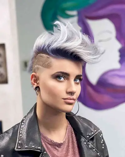 Vivid Spiky and Messy Short Hair