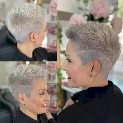Very Short Piece-y and Spiky Faux Hawk Cut for Women