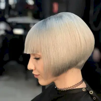 Pixie bob with bangs