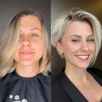 Short Graduated Bob with Long Bangs for Thin Hair