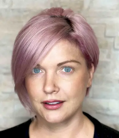 Side Part Long Thin Pixie with Bangs